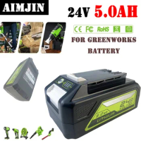 Tools Batteries Series New Upgrade Replacement for Greenworks 24V Battery 5000mAh Lithium Battery Compatible with Greenworks