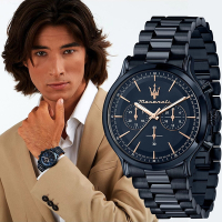 MASERATI 瑪莎拉蒂 Epoca 超跑綻藍計時手錶 送禮推薦-40mm R8873618032