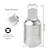 Ổ cắm phích cắm cống, XDYZ, M16 x H17 x S10, Phích cắm cống dầu ổ đĩa, Công cụ tháo phích cắm cống d