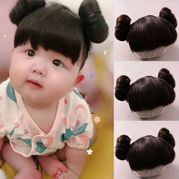 Bandana Wig Bayi Cute Styling Hair / Children Baby Hair Bands Wig Head Buckle Hair Ornament