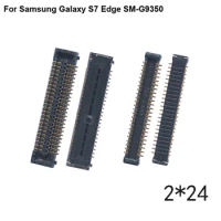 2pcs FPC connector For Samsung GALAXY S7 Edge LCD display screen on Flex cable on mainboard motherboard For GALAXY S7 Edge G9350