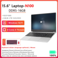 15.6inch Laptop16GB RAM Gaming Laptops Computer Free Shipping 2TB SSD Windows11 NotebooK With Fingerprint Backlit BT 5G-WiFi