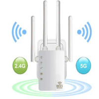 5G/2.4 Ghz WIFI Booster Repeater Wireless Wi fi Extender 1200Mbps Network Amplifier 802.11N Long Range Signal Wi-Fi Repetidor