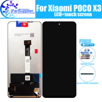 For Xiaomi POCO X3 LCD Display + Touch Screen Digitizer Assembly 100% New Tested LCD Screen+Touch for Xiaomi POCO X3.