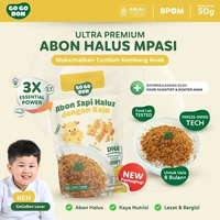 Abon Bayi MPASI GoGoBon Sapi Keju 50g – Penambah BB & Nafsu Makan Anak | Daging Sapi Asli + Keju & D