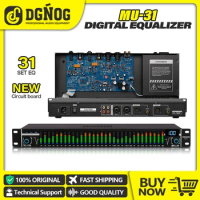 DGNOG MU-31 Professional Digital Equalizer 31-Band Stereo Digital Effect LED Graphic Equalizer Controller Audio Processor