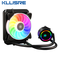 Kllisre CPU Water Cooling Cooler พัดลม ventilador RGB สำหรับ In LGA 1150 1151 1155 1200 1366 2011 AMD AM4 Liquid หม้อน้ำ