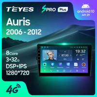 TEYES SPRO Plus For Toyota Auris 1 E150 2006 - 2012 Car Radio Multimedia Video Player Navigation GPS Android 10 No 2din 2 din dvd