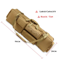 96cm Gun Bag Military Tactical M249 Airsoft Gear Rifle Bag Gun Case Nylon Outdoor Sport Hunting Shooting Gun Carry ProtectionBag
