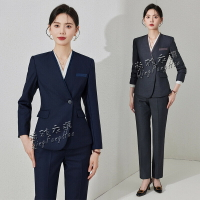 黑色職業套裝 西裝套裝女 新款春秋公務員麵試正裝西服工作服