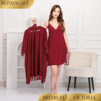New LindaGalz VICTORIA Sexy Lingerie Big Size Jumbo Baju Tidur Sexy Baju Dinas Malam Wanita Lingeri 