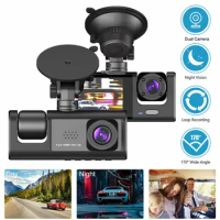 Useful Auto Dash Camera 50/60HZ Car Driving Recorder Triple Lens Multipurpose Car Dashboard Driving Recorder