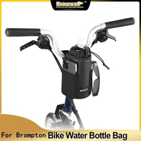 Cycling Water Bottle Bag For Brompton Folding Bike Insulated Mountain Handlebar Bag Portable Bicycle Water Bottle