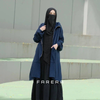 Hoodie Muslimah Farera (Navy Blue)