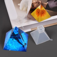 Silicone Pyramid Molds Crystal Epoxy Mold Pyramid Epoxy Resin Casting Mold for DIY Crafts Making