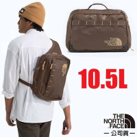 【The North Face】BASE CAMP VOYAGER SLING 防撕裂斜背包10.5L.休閒背包.胸包_81BN-91S 煙燻棕