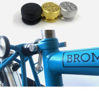 Folding bicycle seat tube clamp shock absorber universal nut laser engraving fit brompton bike gold silver black