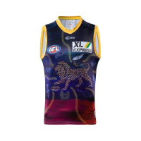 <822>2024-2024 AFL Lion Indigenous Board Vest Rugby Ball เสื้อผ้าเสื้อผ้าเสื้อรักบี้