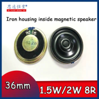 10PCS S brand 36mm3.6cm iron inner magnetic speaker 8 O2watt 1.5W36mm digital photo frame DVD speaker