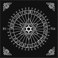 Divination Altar Tarot Card Cloth Game Mat Black Square Tarot Altar Table Cloth