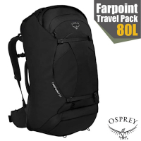 【OSPREY】Farpoint 80 專業自助旅行超大容量雙肩後背包80L.行李包.旅行箱_黑