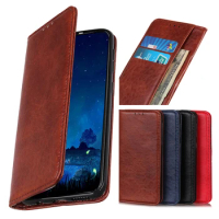 Calfskin For SAMSUNG Galaxy S22 ULTRA Case Matte Leather Magnet Book Skin Cover on Galaxy S22 PLUS Case Vintage Cell Phone Sets