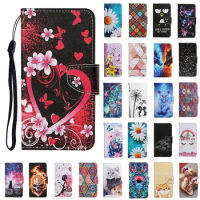 Leather Phone Case For Xiaomi Poco X5 Pro Case sFor Xiaomi Poco X4 Pro 5G M4 Pro X3 NFC M3 Pro F3 Case Flip Wallet Painted Cover