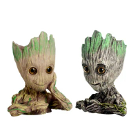 Hot Sale Cute Treeman Baby Groot Green Plants Flower Pot For Promotional Gifts