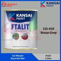 Kansai Ftalit 1 Kg KF 610 Stone Grey Cat Minyak Besi dan Kayu Paint