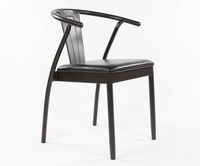 美式loft鐵藝餐椅復古做舊實木餐桌椅酒吧咖啡廳椅復古家具鐵皮椅