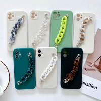Luxury Marble Bracelet Phone Case For Samsung Galaxy S21 S22 Ultra S20 Plus Note 20 Ultra S21 FE S23 Wrist Strap Silicone Cover