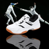 Fencing shoes for men and women, fencing sports shoes, fencing competition shoes, wear-resistant, non-slip training shoes