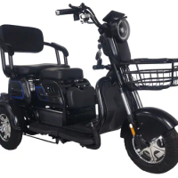 Hot Sale Adult 300-8 Wheel Electric Tricycles Triciclo Electrico / OEM Custom Cheap E Trike High Quality Three LED Light