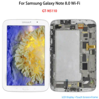 8'' For Samsung Galaxy Note 8.0 Wi-Fi GT-N5110 LCD Screen and Digitizer Assembly with Frame Replacement