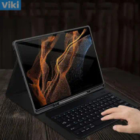 For Samsung Galaxy Tab S7 Fe/S8 Ultra/S8 S7 Plus Wireless Magic Keyboard Portable Keyboard Case For Samsung Tab A8 S6 Lite S8 S7