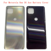 Back Battery Cover Rear Door Panel Housing Case For Motorola Moto One 5G Ace Battery Cover Replacement Part