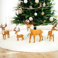 圣誕節裝飾ins小鹿櫥窗擺件家用場景布置擺件梅花麋鹿玩偶仿絨鹿