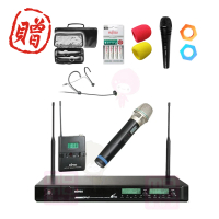 MIPRO ACT-941 配1手握MU80/32H+1頭戴式麥克風(UHF 電容式無線麥克風)