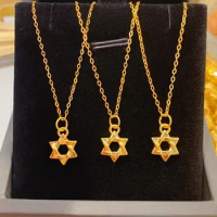 24k pure gold pendants for women 999 real gold star pendant