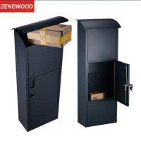 Zenewood Parcel box with Lock anti-theft Drop Box Metal Customize Delivery Standing Post Galvanized steel