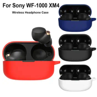 Silicone Earbuds Protective Case Dustproof Washable Headphone Charging Box Sleeve Anti-drop Soild Color for SONY WF-1000XM4
