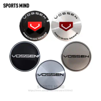 4PCS/lot 65MM VOSSEN PRECISION SERIES Car Wheel Center Hub Cap Sticker Car Badge Emblem sticker Decal car styling accessories