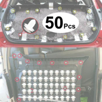 50Pcs For Honda Accord CR-V Civic 2003 - 2016 FR-V HR-V Insight Door Card Pillar Trim Panel Clip Lining Roof Rivet 91560-S6A-003