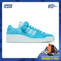 ADIDAS Forum 84 Low 8K Clear Aqua Blue Sepatu Sneakers Pria - GZ6479 42