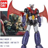 In Stock BANDAI HG 1/144 MAZINGER Z MAZINGER INFINITY Assembly Models Ver. Anime Action Figures Model Collection Toy