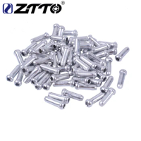 ZTTO 20 50 100PCS Silver Bicycle Shifter Brake Inner Cable Tips Caps End Crimp For Road Mountain MTB Bicycle Bike Parts