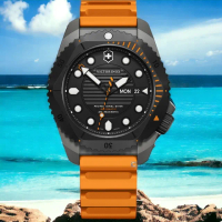 【VICTORINOX 瑞士維氏】DIVE PRO 300米潛水錶 男錶 腕錶 機械錶-43mm 618年中慶(VISA-241996)