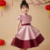 Two Mix - Baju Dress Pesta CNY 2026 Couple Ibu dan Anak Perempuan - Fashion Pakaian Imlek Satin 4462