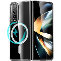 Crystal Armor Mag Case Samsung Galaxy Z Fold 3 Casing Crystal Armor Mag Case untuk Samsung Galaxy Z