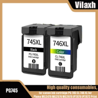 Vilaxh 745XL 746XL PG745 CL746 for canon ink cartridge PG 745 CL 746 XL for Pixma MG2470 MG2570 MG2970 IP2870 IP2872 Printer